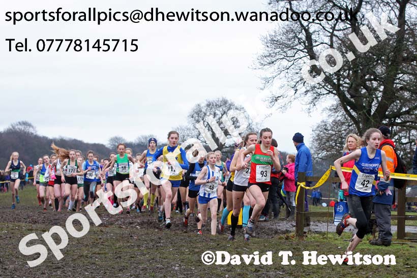 Girls under-15s Northern Cross Country, Knowsley Safari Park. Photo: David T. Hewitson/Sports for All Pics